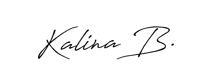Once you've used our free online signature maker to create your best signature Antro_Vectra_Bolder style, it's time to enjoy all of the benefits that Kalina B. name signing documents. Kalina B. signature style 7 images and pictures png
