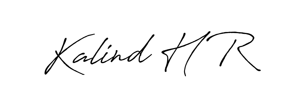 Kalind H R stylish signature style. Best Handwritten Sign (Antro_Vectra_Bolder) for my name. Handwritten Signature Collection Ideas for my name Kalind H R. Kalind H R signature style 7 images and pictures png