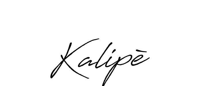 Also we have Kalipè name is the best signature style. Create professional handwritten signature collection using Antro_Vectra_Bolder autograph style. Kalipè signature style 7 images and pictures png