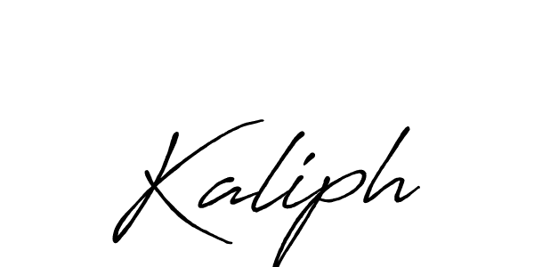 Create a beautiful signature design for name Kaliph. With this signature (Antro_Vectra_Bolder) fonts, you can make a handwritten signature for free. Kaliph signature style 7 images and pictures png