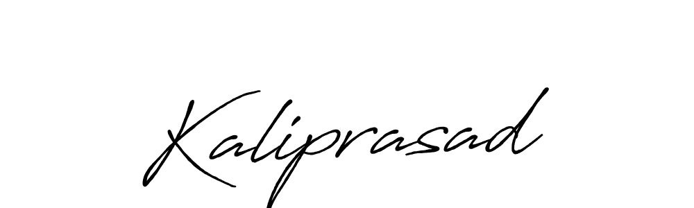 How to make Kaliprasad signature? Antro_Vectra_Bolder is a professional autograph style. Create handwritten signature for Kaliprasad name. Kaliprasad signature style 7 images and pictures png