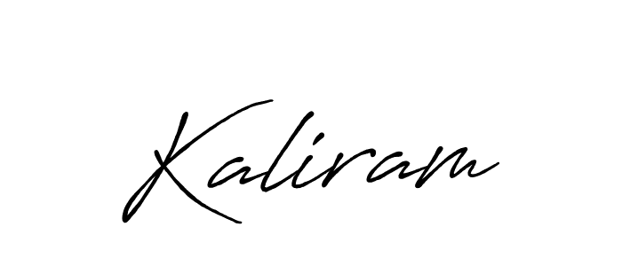 Use a signature maker to create a handwritten signature online. With this signature software, you can design (Antro_Vectra_Bolder) your own signature for name Kaliram. Kaliram signature style 7 images and pictures png