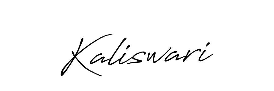 Also we have Kaliswari name is the best signature style. Create professional handwritten signature collection using Antro_Vectra_Bolder autograph style. Kaliswari signature style 7 images and pictures png