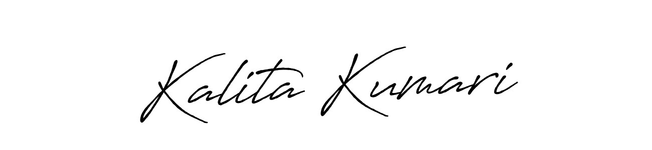 Design your own signature with our free online signature maker. With this signature software, you can create a handwritten (Antro_Vectra_Bolder) signature for name Kalita Kumari. Kalita Kumari signature style 7 images and pictures png