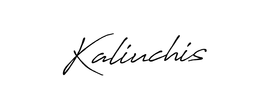 How to make Kaliuchis signature? Antro_Vectra_Bolder is a professional autograph style. Create handwritten signature for Kaliuchis name. Kaliuchis signature style 7 images and pictures png