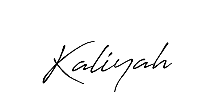 Kaliyah stylish signature style. Best Handwritten Sign (Antro_Vectra_Bolder) for my name. Handwritten Signature Collection Ideas for my name Kaliyah. Kaliyah signature style 7 images and pictures png