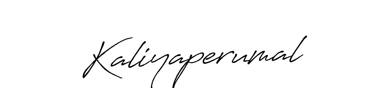 Create a beautiful signature design for name Kaliyaperumal. With this signature (Antro_Vectra_Bolder) fonts, you can make a handwritten signature for free. Kaliyaperumal signature style 7 images and pictures png