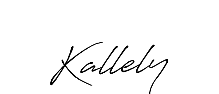 Make a beautiful signature design for name Kallely. With this signature (Antro_Vectra_Bolder) style, you can create a handwritten signature for free. Kallely signature style 7 images and pictures png