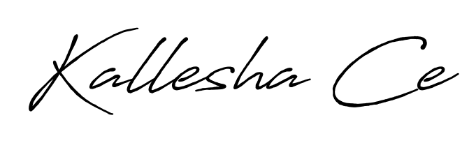 Give your name Kallesha Ce an exquisite flair with the Antro_Vectra_Bolder script font. Ideal for contracts, resumes, and formal letterheads. Kallesha Ce signature style 7 images and pictures png
