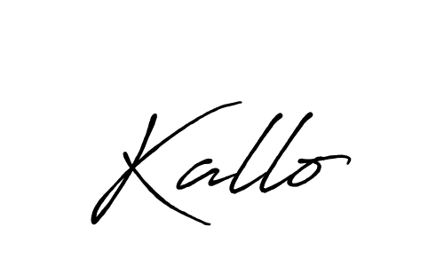 Kallo stylish signature style. Best Handwritten Sign (Antro_Vectra_Bolder) for my name. Handwritten Signature Collection Ideas for my name Kallo. Kallo signature style 7 images and pictures png