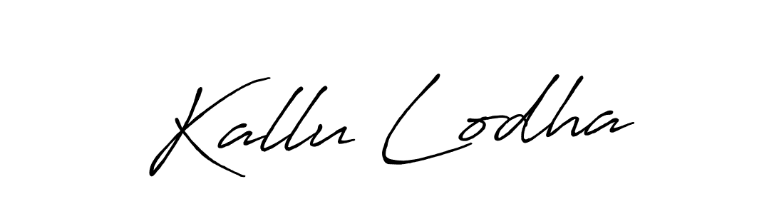 It looks lik you need a new signature style for name Kallu Lodha. Design unique handwritten (Antro_Vectra_Bolder) signature with our free signature maker in just a few clicks. Kallu Lodha signature style 7 images and pictures png