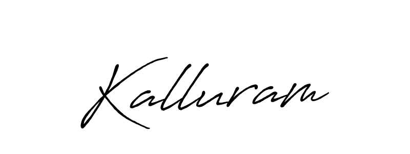 Kalluram stylish signature style. Best Handwritten Sign (Antro_Vectra_Bolder) for my name. Handwritten Signature Collection Ideas for my name Kalluram. Kalluram signature style 7 images and pictures png