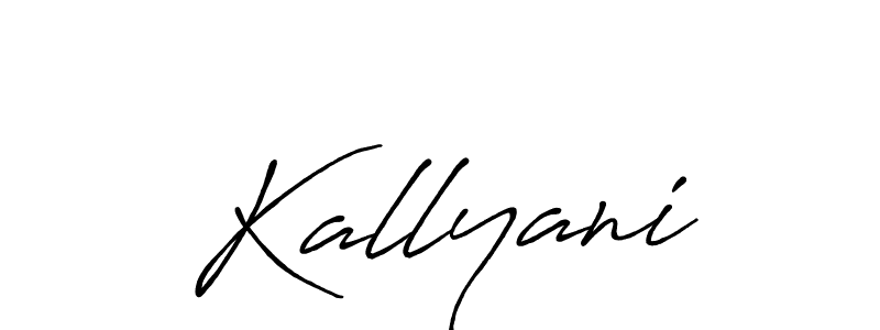 Kallyani stylish signature style. Best Handwritten Sign (Antro_Vectra_Bolder) for my name. Handwritten Signature Collection Ideas for my name Kallyani. Kallyani signature style 7 images and pictures png