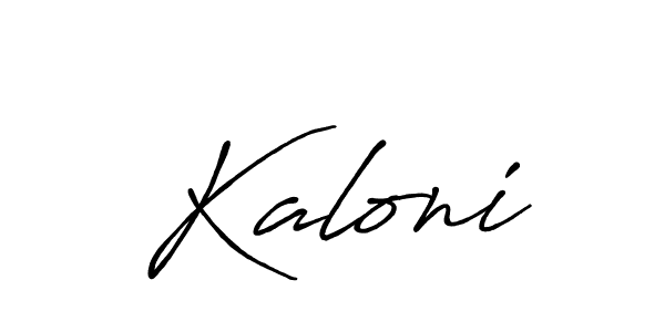 Also we have Kaloni name is the best signature style. Create professional handwritten signature collection using Antro_Vectra_Bolder autograph style. Kaloni signature style 7 images and pictures png