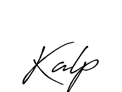 Also we have Kalp name is the best signature style. Create professional handwritten signature collection using Antro_Vectra_Bolder autograph style. Kalp signature style 7 images and pictures png