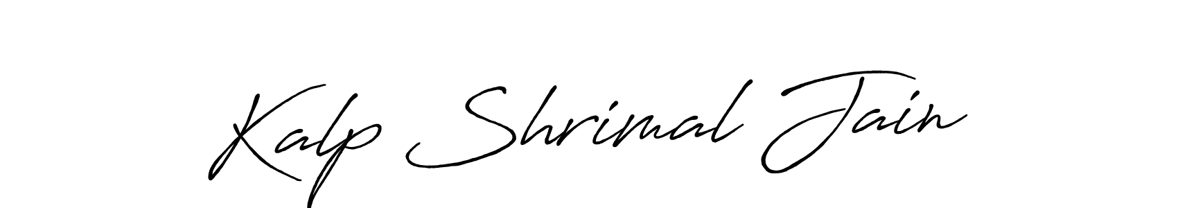 Once you've used our free online signature maker to create your best signature Antro_Vectra_Bolder style, it's time to enjoy all of the benefits that Kalp Shrimal Jain name signing documents. Kalp Shrimal Jain signature style 7 images and pictures png