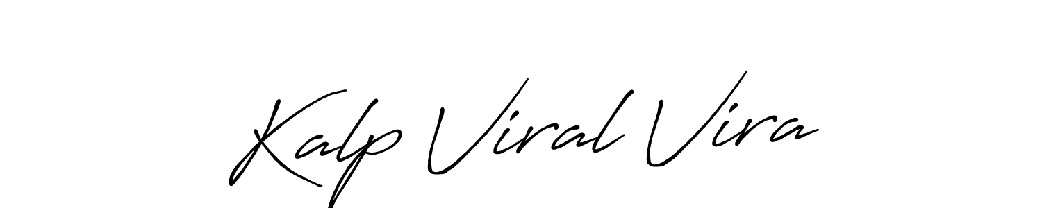How to make Kalp Viral Vira signature? Antro_Vectra_Bolder is a professional autograph style. Create handwritten signature for Kalp Viral Vira name. Kalp Viral Vira signature style 7 images and pictures png