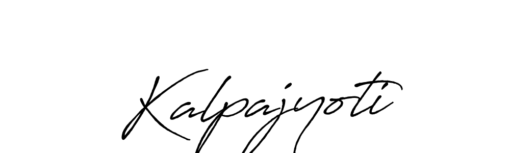How to make Kalpajyoti name signature. Use Antro_Vectra_Bolder style for creating short signs online. This is the latest handwritten sign. Kalpajyoti signature style 7 images and pictures png