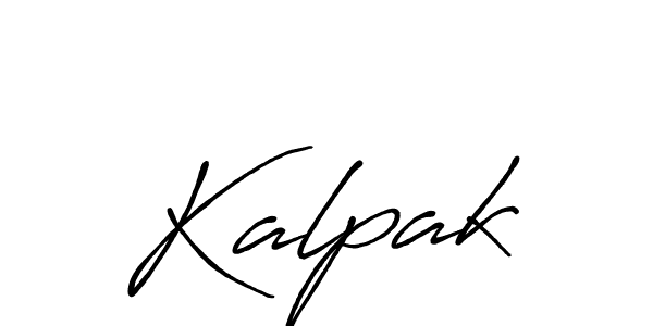 How to make Kalpak signature? Antro_Vectra_Bolder is a professional autograph style. Create handwritten signature for Kalpak name. Kalpak signature style 7 images and pictures png