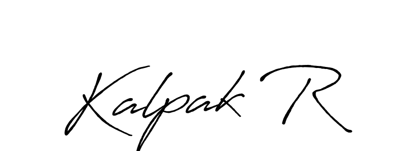 Make a beautiful signature design for name Kalpak R. With this signature (Antro_Vectra_Bolder) style, you can create a handwritten signature for free. Kalpak R signature style 7 images and pictures png