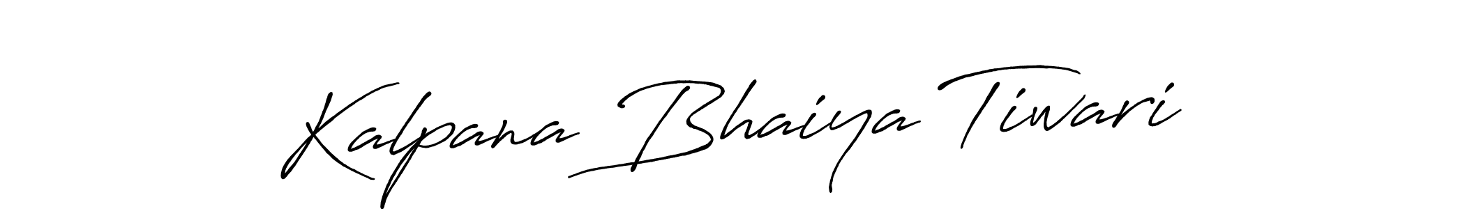 Also we have Kalpana Bhaiya Tiwari name is the best signature style. Create professional handwritten signature collection using Antro_Vectra_Bolder autograph style. Kalpana Bhaiya Tiwari signature style 7 images and pictures png