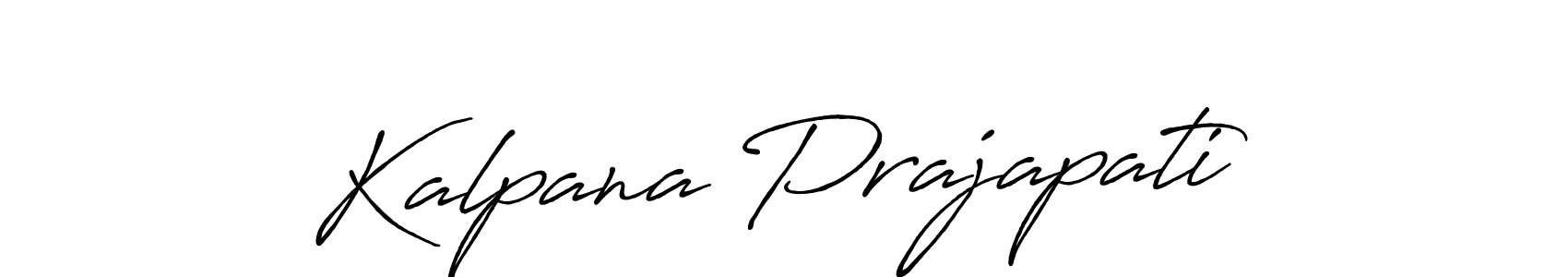 How to make Kalpana Prajapati name signature. Use Antro_Vectra_Bolder style for creating short signs online. This is the latest handwritten sign. Kalpana Prajapati signature style 7 images and pictures png