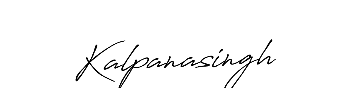 How to make Kalpanasingh name signature. Use Antro_Vectra_Bolder style for creating short signs online. This is the latest handwritten sign. Kalpanasingh signature style 7 images and pictures png