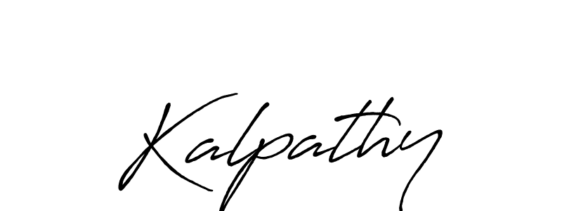 How to make Kalpathy signature? Antro_Vectra_Bolder is a professional autograph style. Create handwritten signature for Kalpathy name. Kalpathy signature style 7 images and pictures png