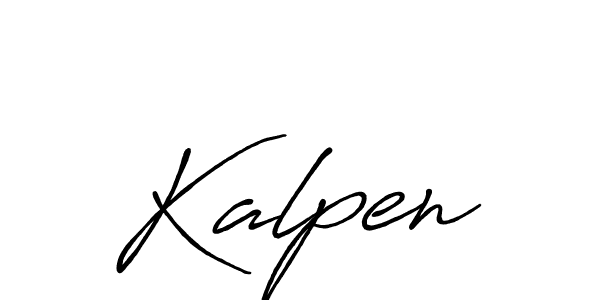 How to make Kalpen signature? Antro_Vectra_Bolder is a professional autograph style. Create handwritten signature for Kalpen name. Kalpen signature style 7 images and pictures png
