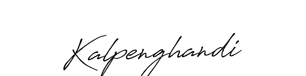 Create a beautiful signature design for name Kalpenghandi. With this signature (Antro_Vectra_Bolder) fonts, you can make a handwritten signature for free. Kalpenghandi signature style 7 images and pictures png