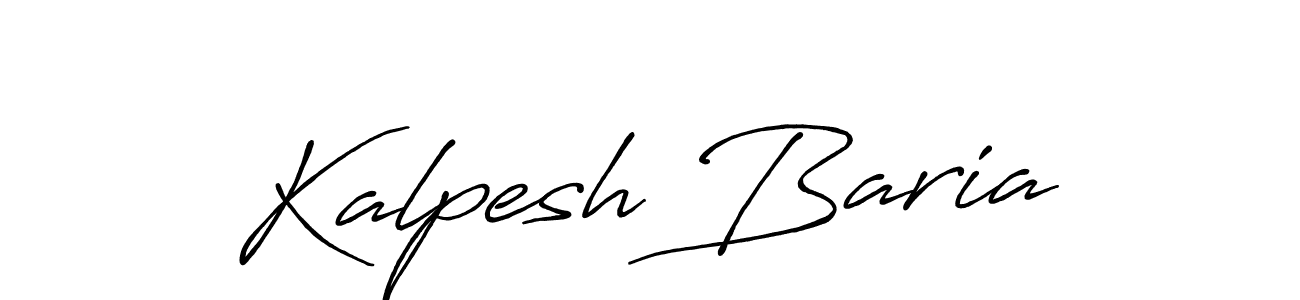 The best way (Antro_Vectra_Bolder) to make a short signature is to pick only two or three words in your name. The name Kalpesh Baria include a total of six letters. For converting this name. Kalpesh Baria signature style 7 images and pictures png