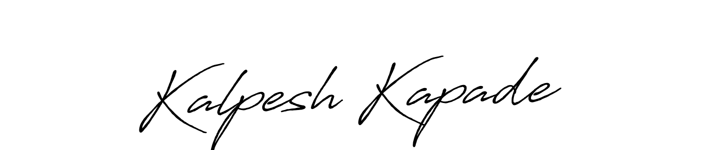 Design your own signature with our free online signature maker. With this signature software, you can create a handwritten (Antro_Vectra_Bolder) signature for name Kalpesh Kapade. Kalpesh Kapade signature style 7 images and pictures png