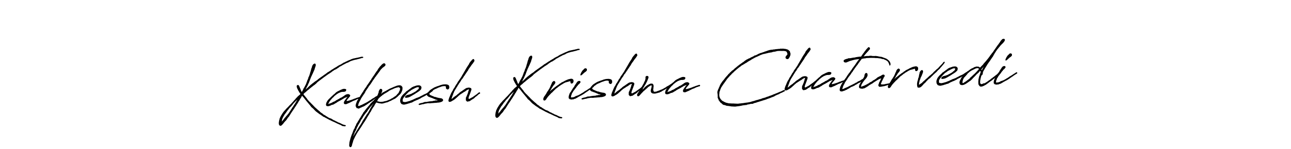 Use a signature maker to create a handwritten signature online. With this signature software, you can design (Antro_Vectra_Bolder) your own signature for name Kalpesh Krishna Chaturvedi. Kalpesh Krishna Chaturvedi signature style 7 images and pictures png