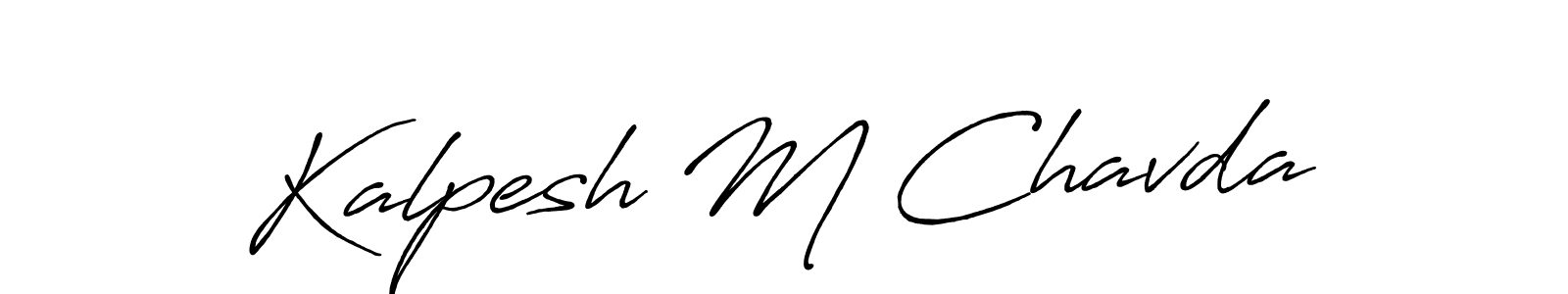 Similarly Antro_Vectra_Bolder is the best handwritten signature design. Signature creator online .You can use it as an online autograph creator for name Kalpesh M Chavda. Kalpesh M Chavda signature style 7 images and pictures png