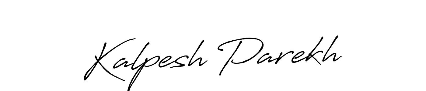 How to make Kalpesh Parekh signature? Antro_Vectra_Bolder is a professional autograph style. Create handwritten signature for Kalpesh Parekh name. Kalpesh Parekh signature style 7 images and pictures png