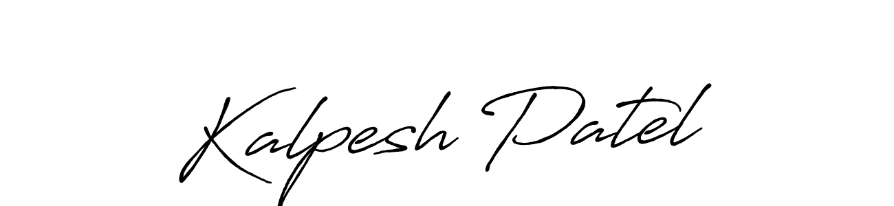 Kalpesh Patel stylish signature style. Best Handwritten Sign (Antro_Vectra_Bolder) for my name. Handwritten Signature Collection Ideas for my name Kalpesh Patel. Kalpesh Patel signature style 7 images and pictures png