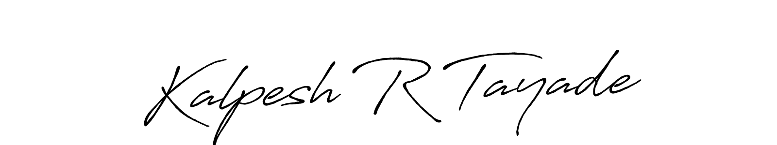 This is the best signature style for the Kalpesh R Tayade name. Also you like these signature font (Antro_Vectra_Bolder). Mix name signature. Kalpesh R Tayade signature style 7 images and pictures png