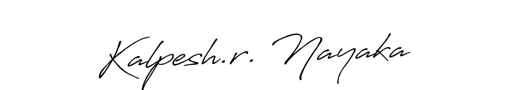 Kalpesh.r. Nayaka stylish signature style. Best Handwritten Sign (Antro_Vectra_Bolder) for my name. Handwritten Signature Collection Ideas for my name Kalpesh.r. Nayaka. Kalpesh.r. Nayaka signature style 7 images and pictures png