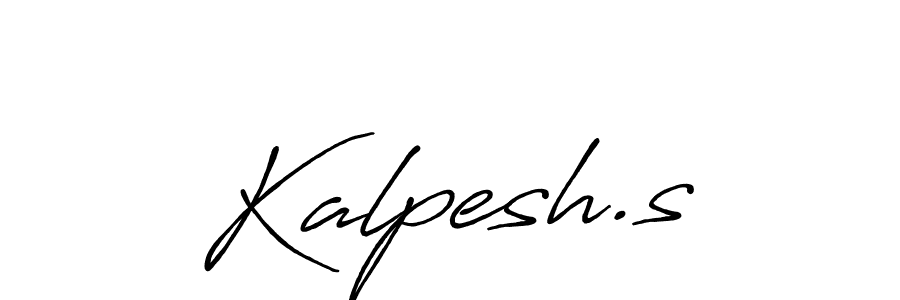 How to Draw Kalpesh.s signature style? Antro_Vectra_Bolder is a latest design signature styles for name Kalpesh.s. Kalpesh.s signature style 7 images and pictures png