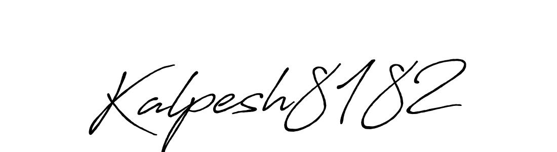 How to make Kalpesh8182 name signature. Use Antro_Vectra_Bolder style for creating short signs online. This is the latest handwritten sign. Kalpesh8182 signature style 7 images and pictures png