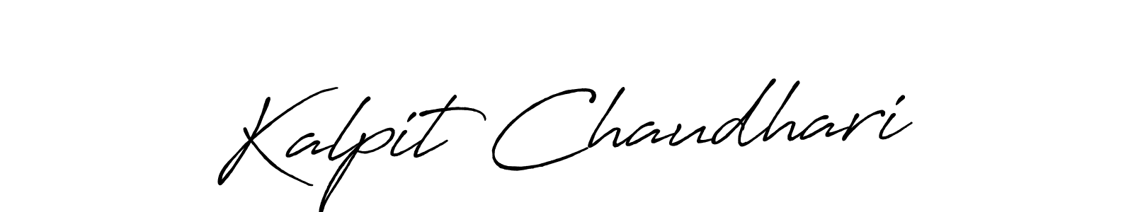 How to make Kalpit Chaudhari signature? Antro_Vectra_Bolder is a professional autograph style. Create handwritten signature for Kalpit Chaudhari name. Kalpit Chaudhari signature style 7 images and pictures png