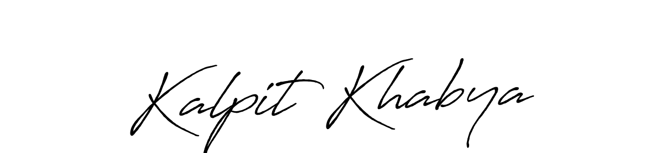 Make a beautiful signature design for name Kalpit Khabya. Use this online signature maker to create a handwritten signature for free. Kalpit Khabya signature style 7 images and pictures png