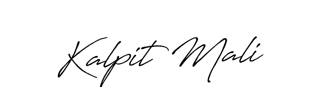 Use a signature maker to create a handwritten signature online. With this signature software, you can design (Antro_Vectra_Bolder) your own signature for name Kalpit Mali. Kalpit Mali signature style 7 images and pictures png