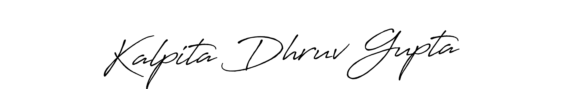 How to make Kalpita Dhruv Gupta signature? Antro_Vectra_Bolder is a professional autograph style. Create handwritten signature for Kalpita Dhruv Gupta name. Kalpita Dhruv Gupta signature style 7 images and pictures png