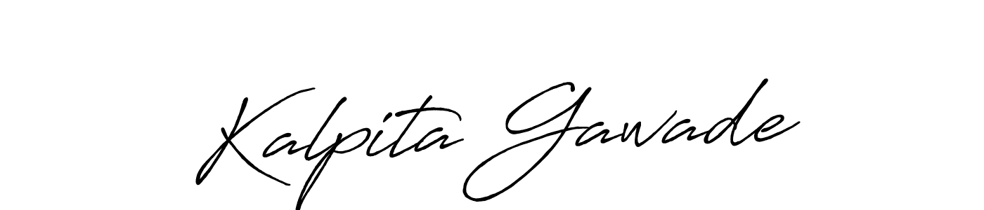 The best way (Antro_Vectra_Bolder) to make a short signature is to pick only two or three words in your name. The name Kalpita Gawade include a total of six letters. For converting this name. Kalpita Gawade signature style 7 images and pictures png