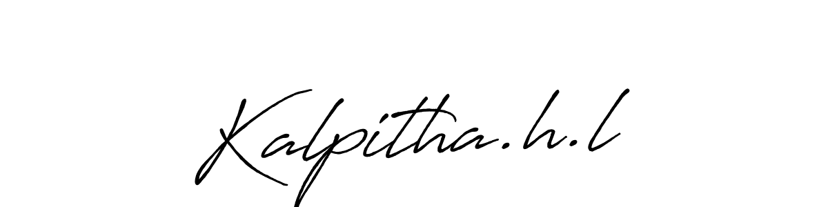 Kalpitha.h.l stylish signature style. Best Handwritten Sign (Antro_Vectra_Bolder) for my name. Handwritten Signature Collection Ideas for my name Kalpitha.h.l. Kalpitha.h.l signature style 7 images and pictures png