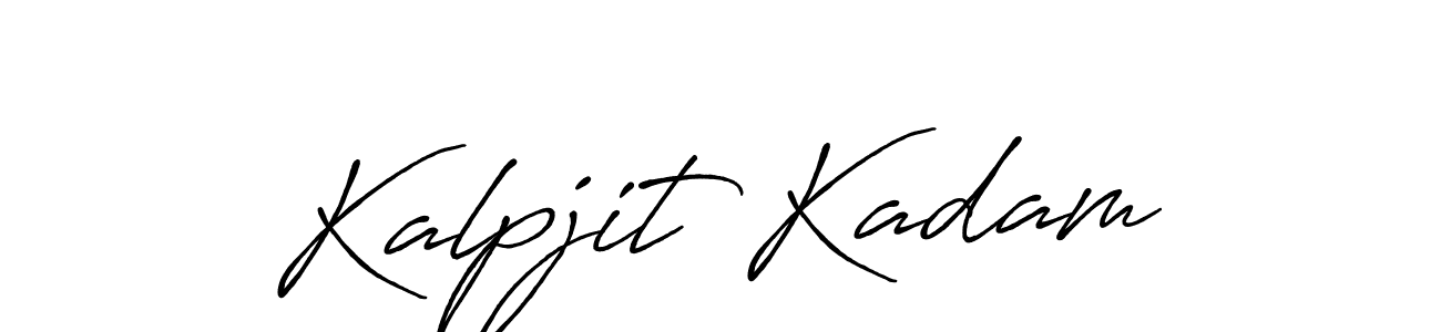 Use a signature maker to create a handwritten signature online. With this signature software, you can design (Antro_Vectra_Bolder) your own signature for name Kalpjit Kadam. Kalpjit Kadam signature style 7 images and pictures png