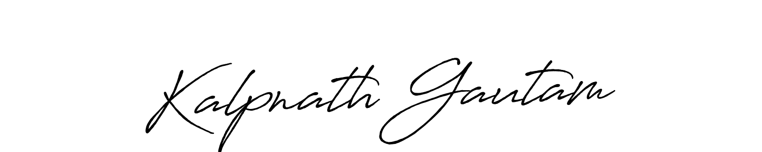 Also You can easily find your signature by using the search form. We will create Kalpnath Gautam name handwritten signature images for you free of cost using Antro_Vectra_Bolder sign style. Kalpnath Gautam signature style 7 images and pictures png