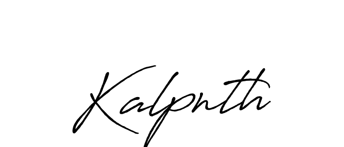 Create a beautiful signature design for name Kalpnth. With this signature (Antro_Vectra_Bolder) fonts, you can make a handwritten signature for free. Kalpnth signature style 7 images and pictures png