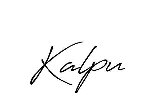 How to make Kalpu name signature. Use Antro_Vectra_Bolder style for creating short signs online. This is the latest handwritten sign. Kalpu signature style 7 images and pictures png